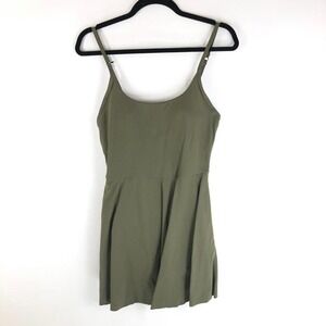 Halara Cloudful Padded Pocket 2-in-1 Activity Dress Jubilee Grass Grey‎ Green